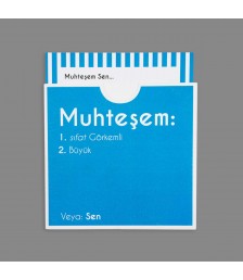 Hediye Kartı - Dictionary Cards - MUHTEŞEM
