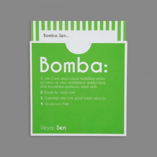 Hediye Kartı - Dictionary Cards - BOMBA